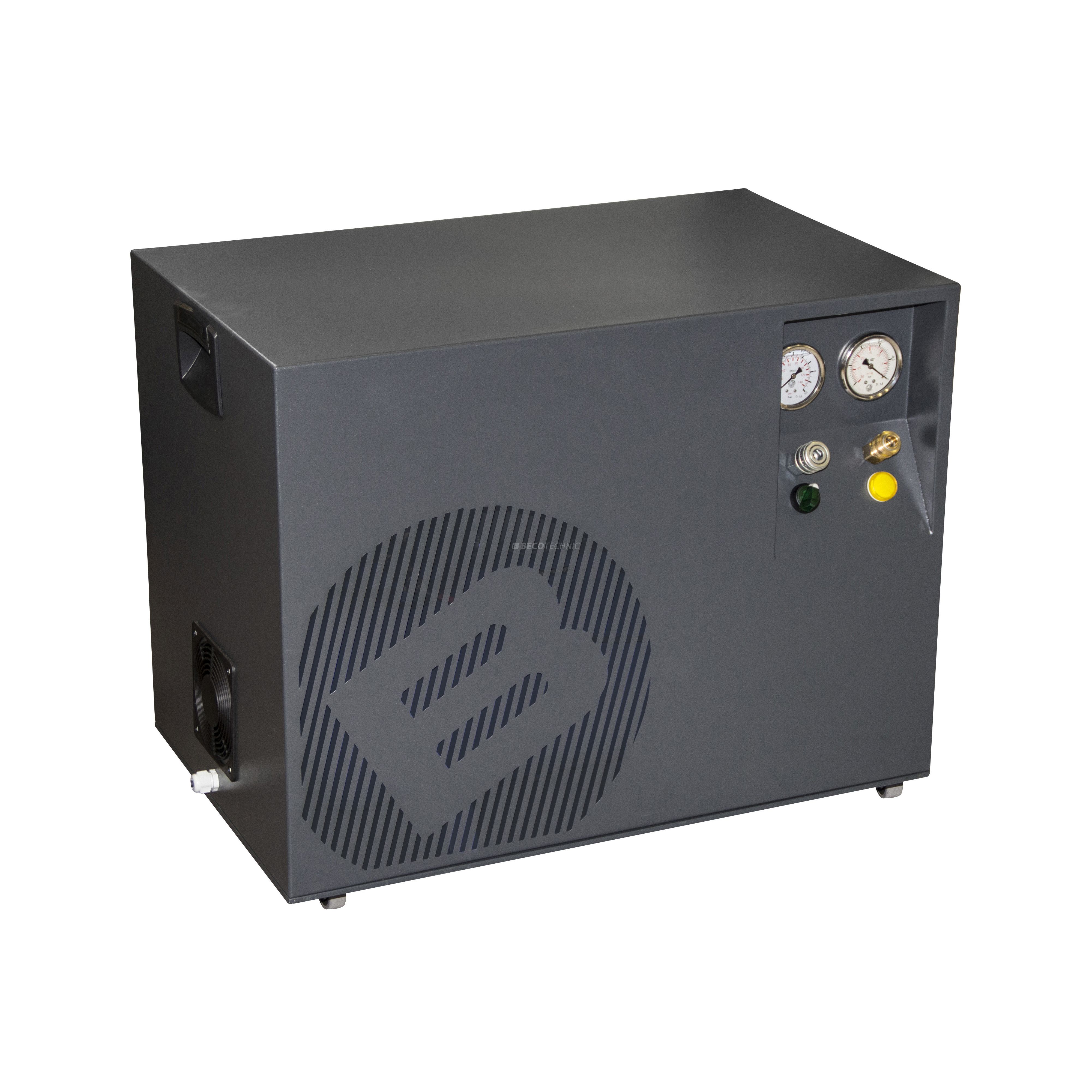 Bergeon 6100-230 Compresseur Combi-vacuum avec sécheur d´air, 8 bar, 2x 14 l, 40 dB