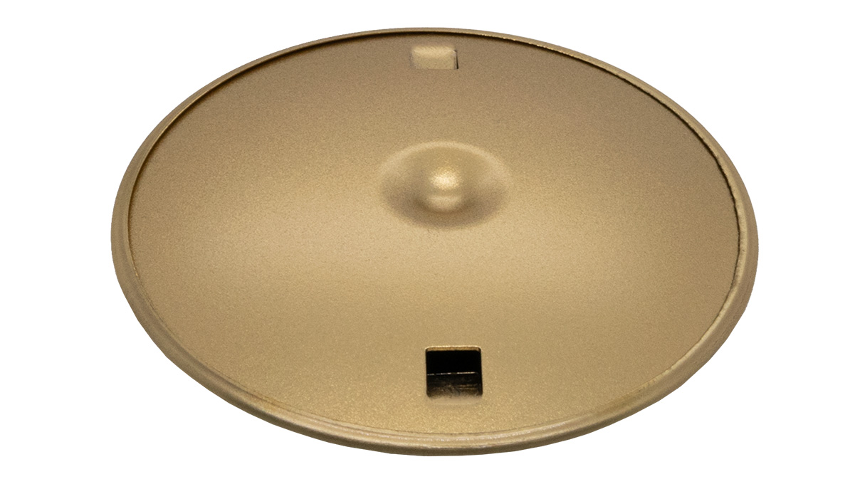 Pendule balancier, laiton brossé, Ø 70 x 355 mm