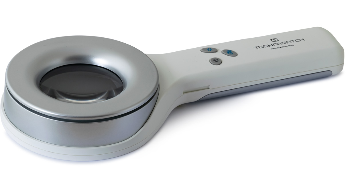 Lampe loupe d'inspection pour matériau luminescent, grossissement 2x