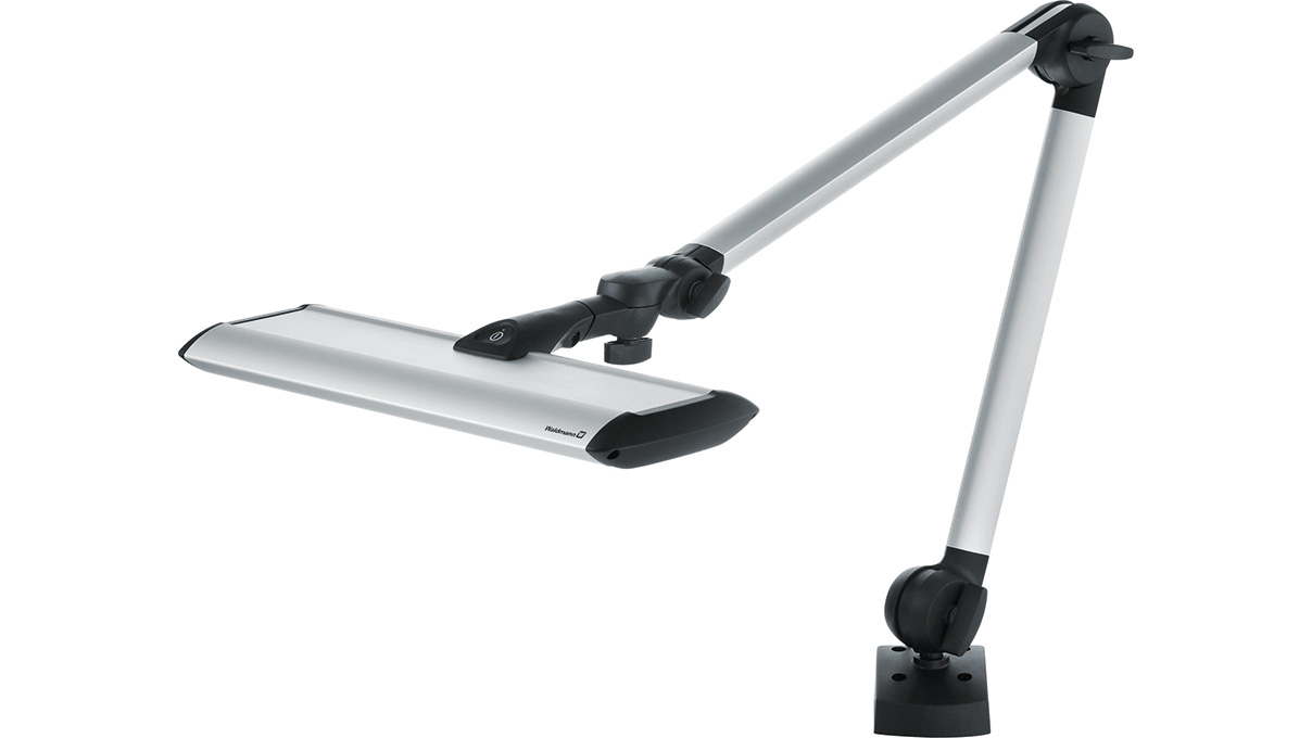 Waldmann Taneo TND 1400 luminaire, 5000 K, diffuseur opal blanc, bras long