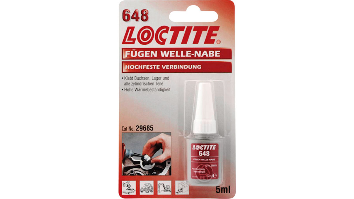 Loctite 648 adhésif pour bagues et paliers, 5 ml