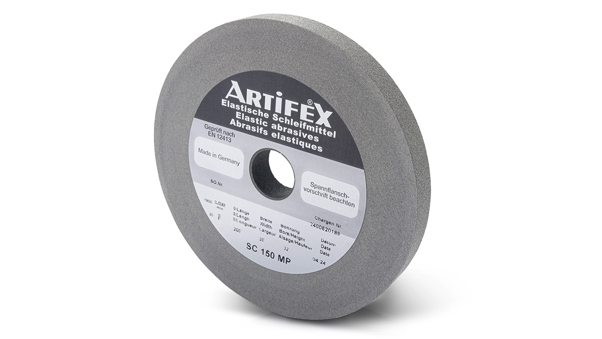 Artifex meule SC 150 MP, grain moyenne, dureté moyenne, Ø 200 x 20 mm, alésage Ø 32 mm