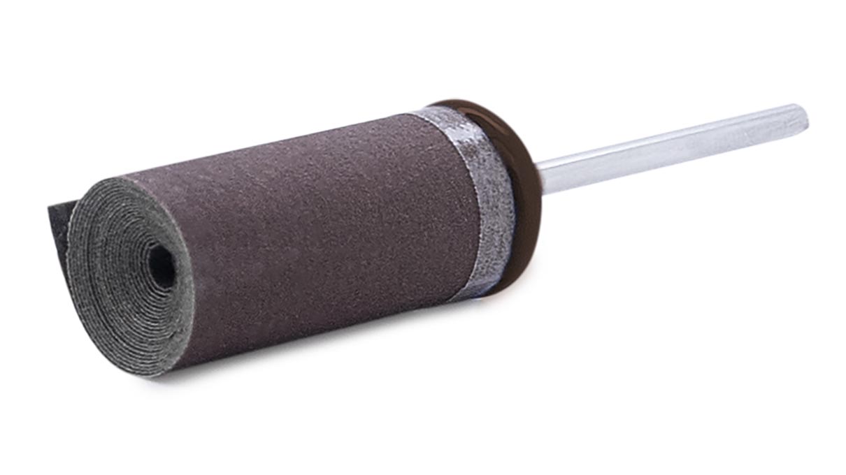 Rouleau abrasif en papier sur support, grain 400