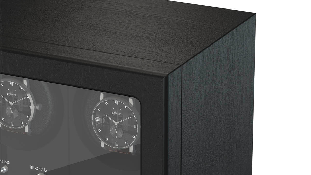 Boxy BLDC remontoir pour 2 montres, noir