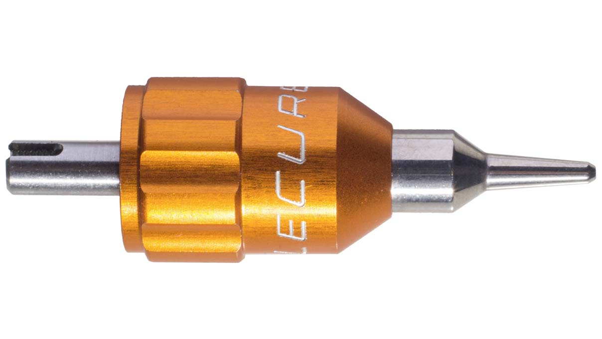 Lecureux tête de tournevis Screw-On, Ø 0,7 mm, orange, avec porte-mèche