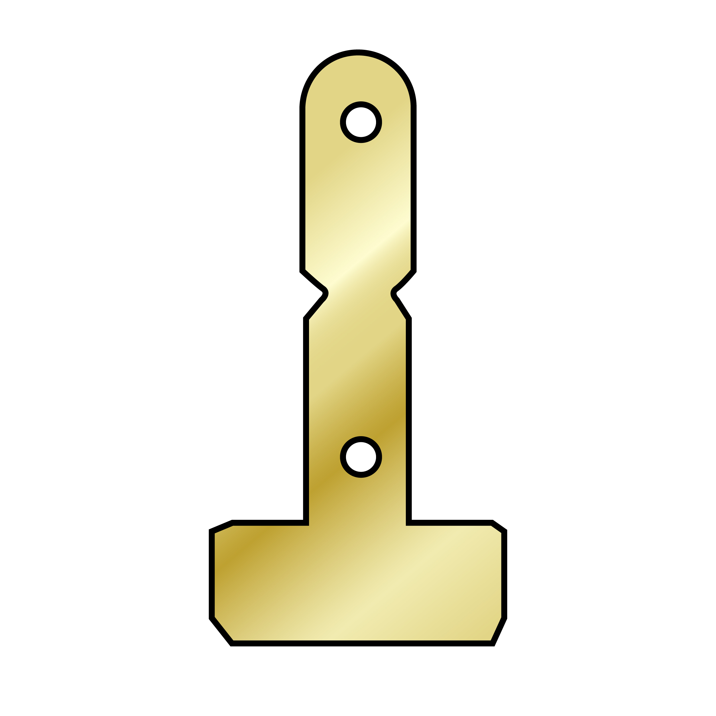 Étiquettes métalliques