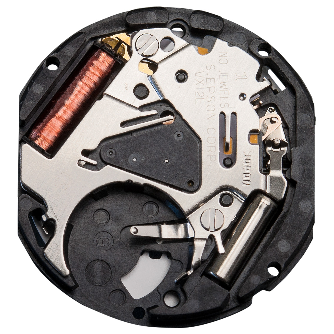 Mvt. SHI VX12 8 3/4 '''  SC DATE 6 Quartz  (315)