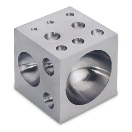 Cube à emboîtement, acier, longueur des bords 63 mm, matrices Ø 4 - 45 mm