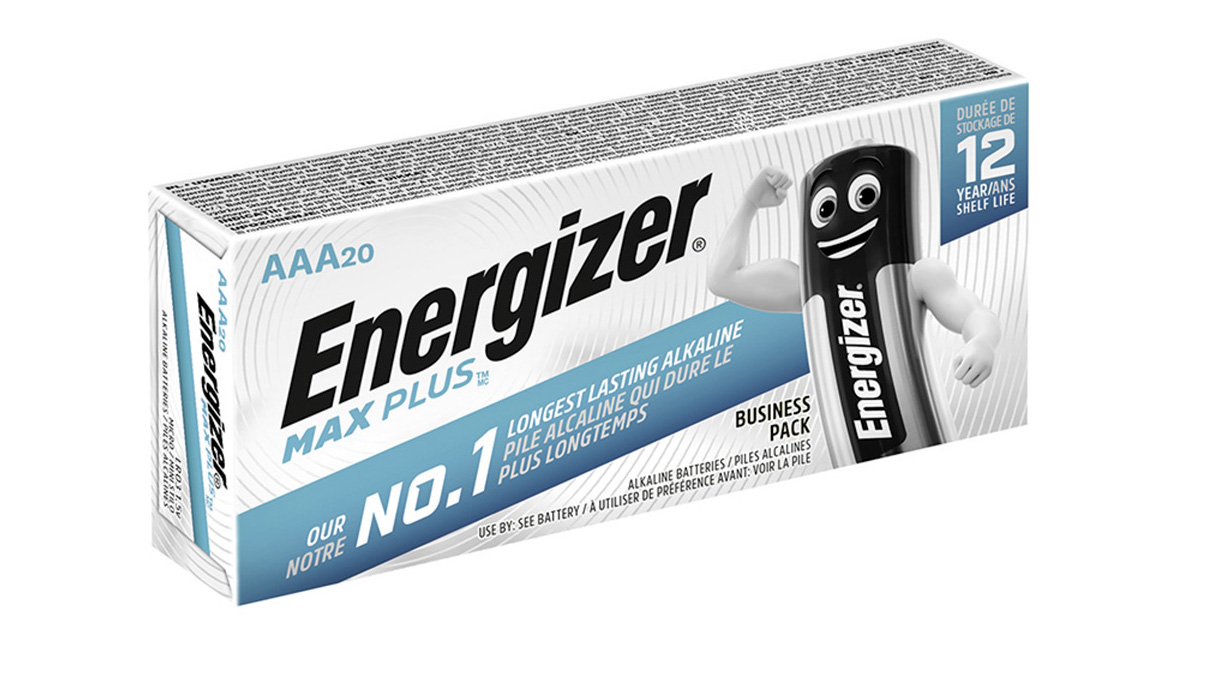 Energizer Max Plus, 1,5 Volt Alkaline LR03/AAA/E92, 03LR-E+