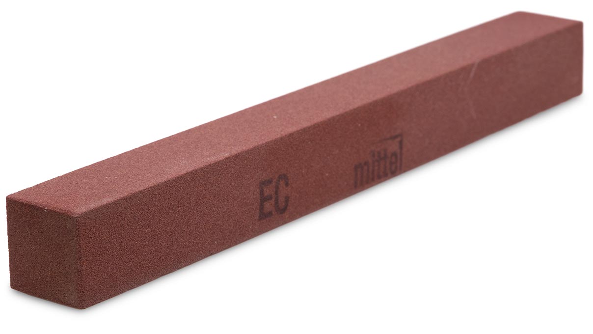 India pierre d'aiguisage, Carrée, 16 x 16 mm, Moyen, Longueur 150 mm