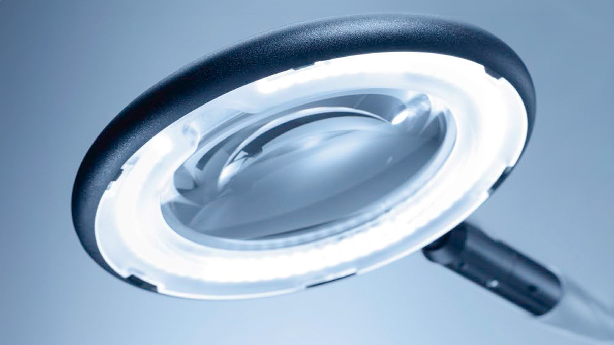 Waldmann Luminaire à loupe Ring LED