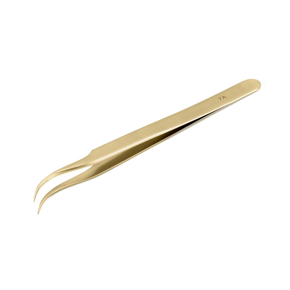 Regine brucelles horlogery, modèle 7A BRA, en laiton, des pointes légèrement courbés, 115 mm