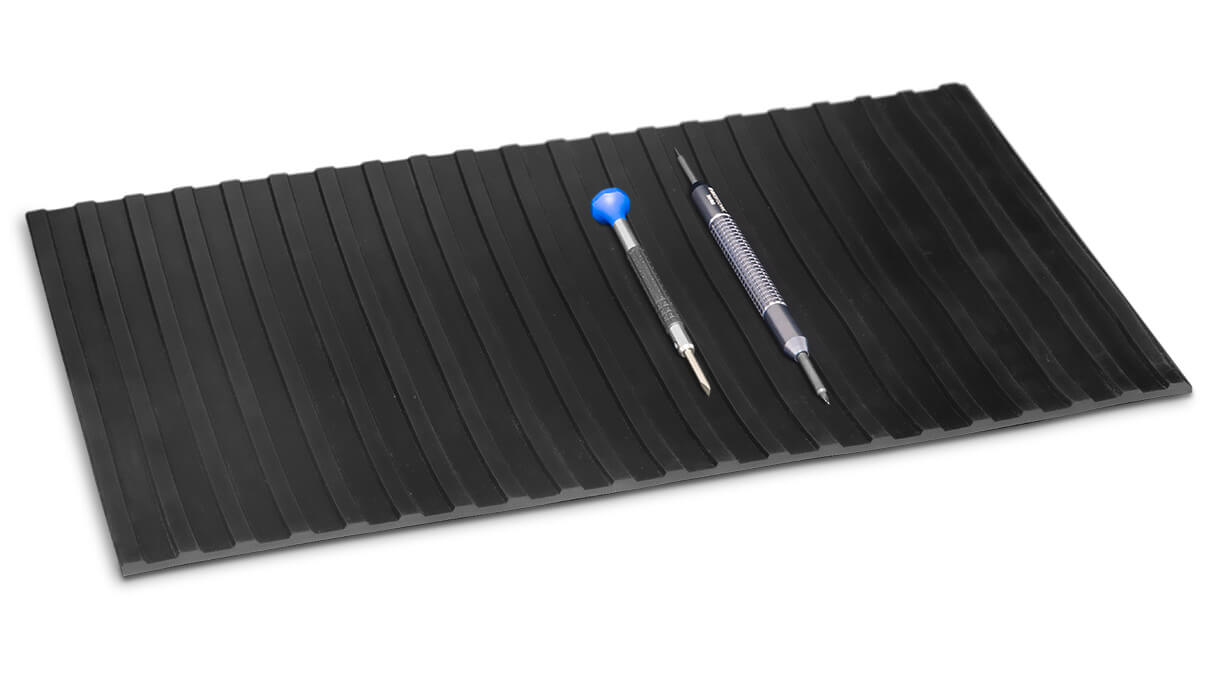 Plateau pour outils, rainuré, antidérapant, 180 x 300 x 3 mm