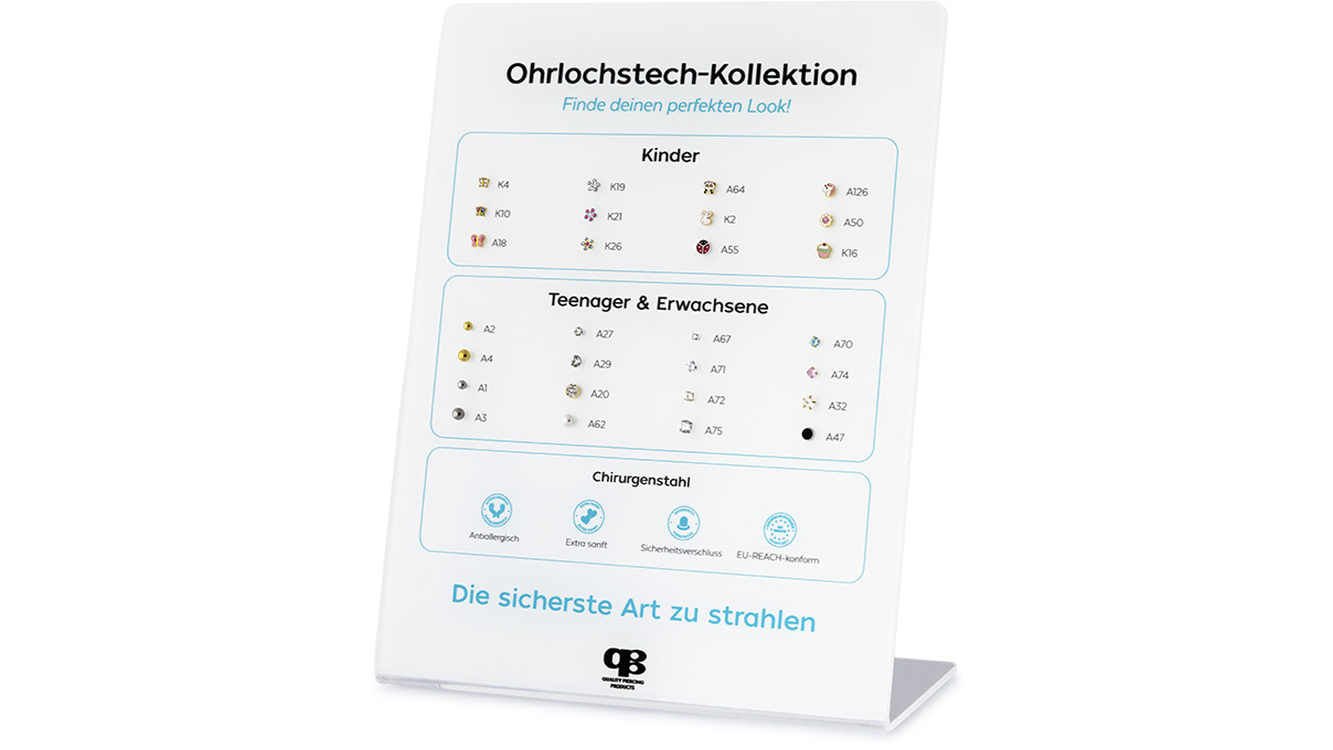 QPP Présentoir de la collection Click Core, avec échantillons de connecteurs
