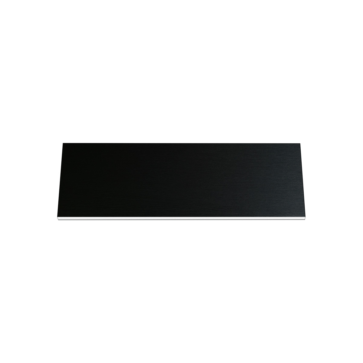 Plaque pour la gravure Resopal noir, rectangulaire 50 x 15 mm épaisseur 1,5 mm, avec colle