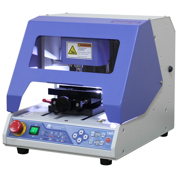 Machine à graver CNC Magic-20 avec support de serrage, broche et cadran, pour des pièces grandes