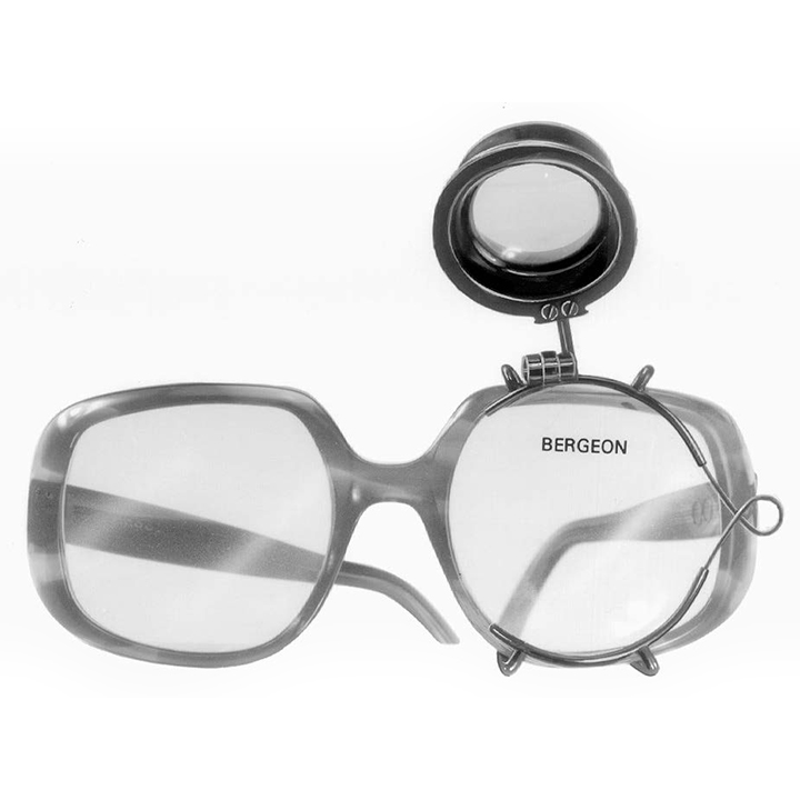 Bergeon 6223-G3 loupe d'horloger avec pince pour lunettes