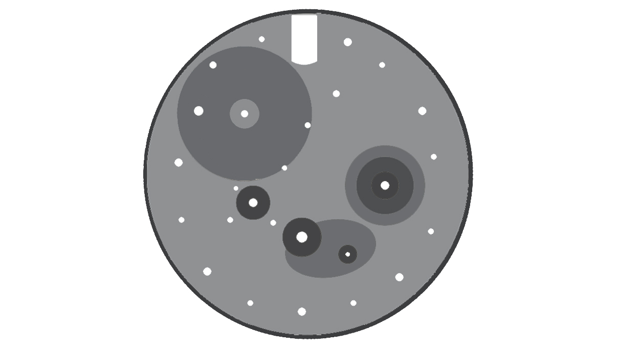 ETA00100.282001.41 Platine, empierrée doré(e)