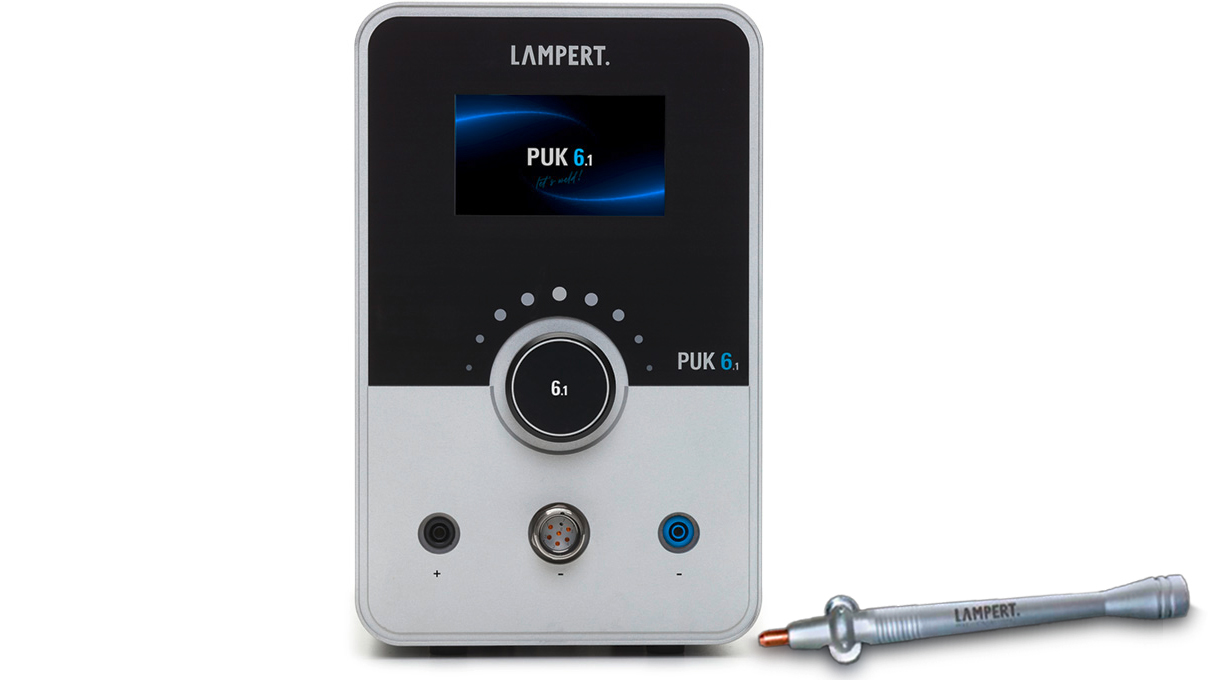 Lampert appareil de soudage par point PUK 6.1 avec pièce à main, ainsi qu'un Lampert Wire Pen gratuit