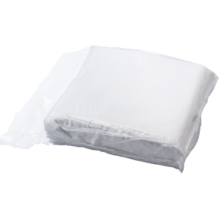 Tissu de nettoyage de salle blanche, 100 % polyester, bout de la bordure scellé thermal 150 piéces 23 x 23 cm