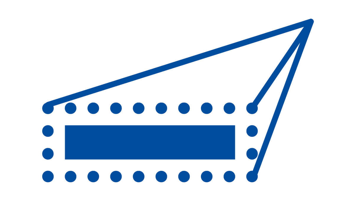 Dick lime aguilles, à pointe plate, 200 mm, taille 1