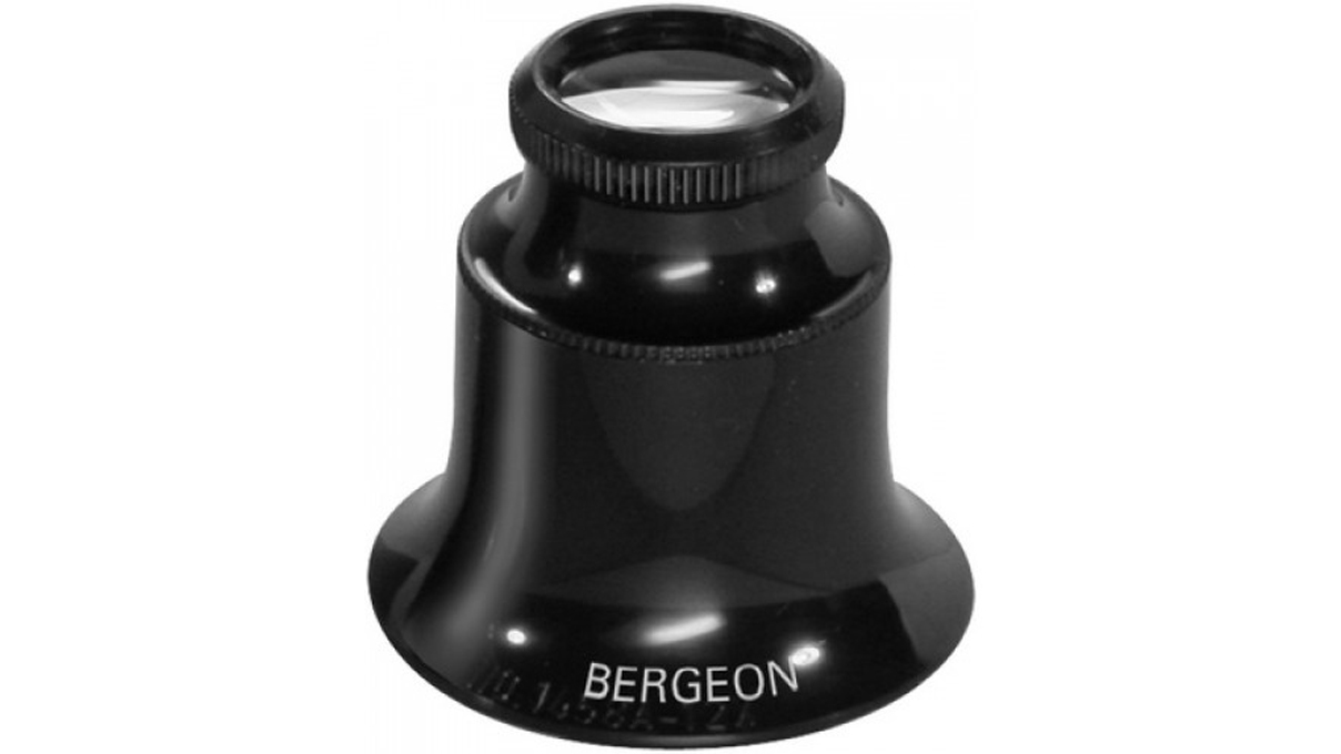 Bergeon 1458A-12 Loupe démontable avec 2 lentilles biconvexes, 12x