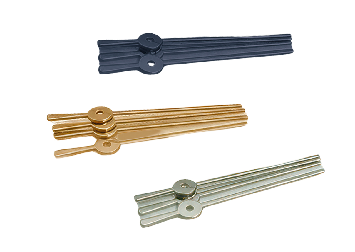Assortiment de 108 áiguille centrale des secondes (SC), Ø trous 0,15/0,18/0,20/0,22/0,25/0,30 mm couleur
doré jaune, nickel et noir bleuté longuer 8-13,5 mm
