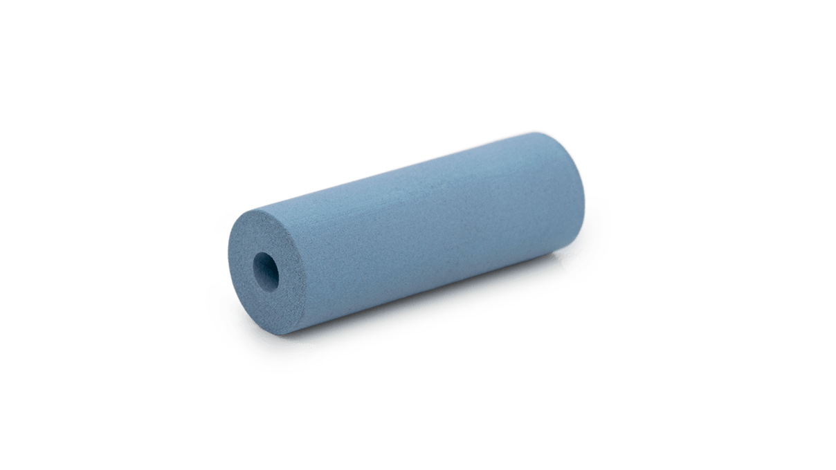 Polissoir Universal, bleu clair, cylindre, Ø 7 x 20 mm, souple, grain fin