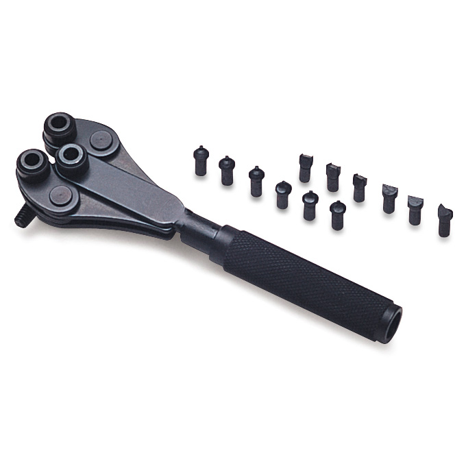 Ouvre-boîte pour ouvrir les boîtiers à vis avec 4 jeu de 3 insertions, ouverture maximale 41 mm