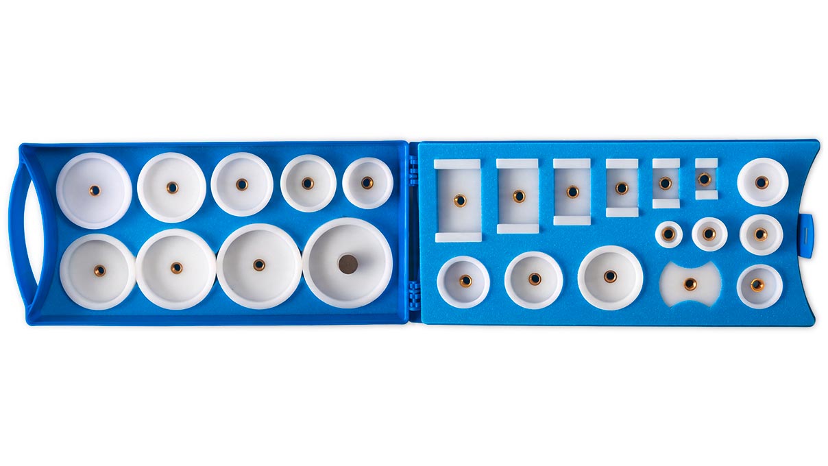 Assortiment de 24 tasseaux Beco Technic, Delrin, avec filetage en laiton M6