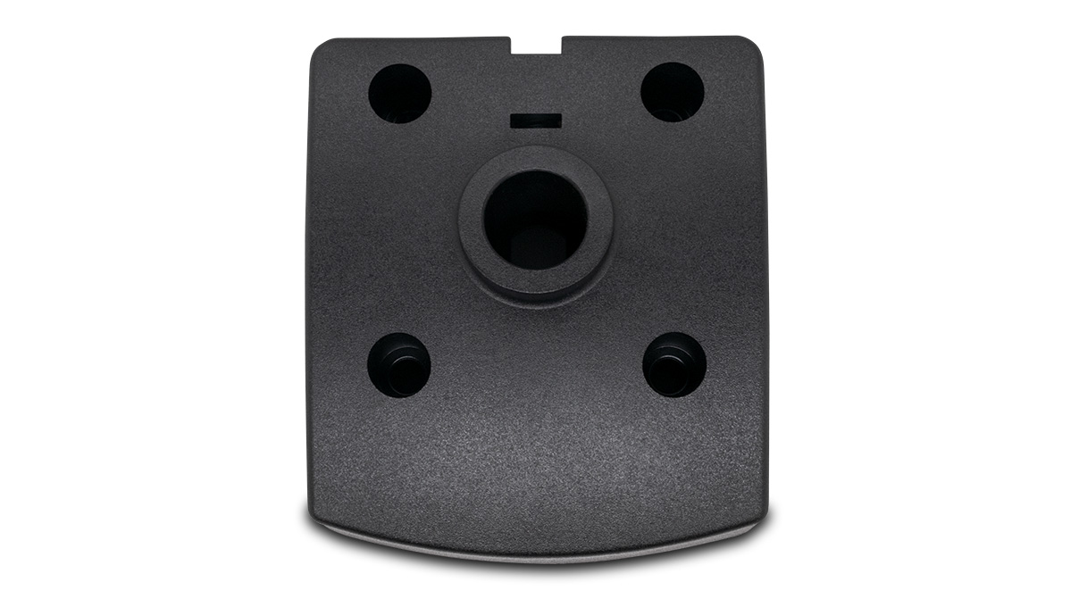 Socle pour luminaires Waldmann, plastique, plat, noir