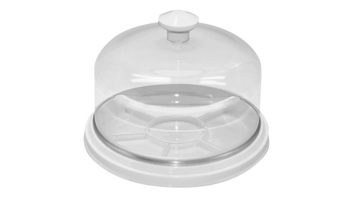 Bergeon 30097-BC Couvercle anti-poussière transparent avec plaque blanche, 6 compartiments, Ø
intérieur 88 mm