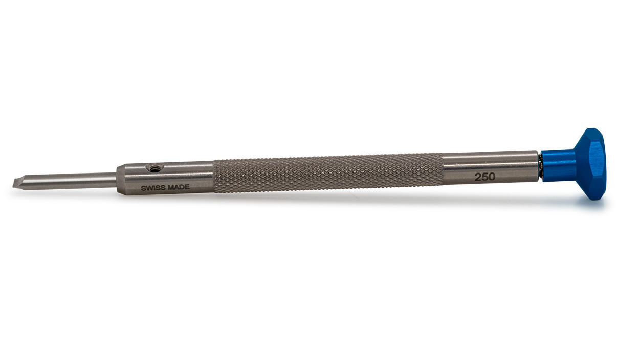 Ergo Tounevis, Fente (T), 2,5 mm, Bleu foncé, Acier inoxydable