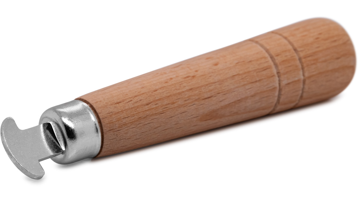 Rouleau à sertir, tête semi-circulaire polie