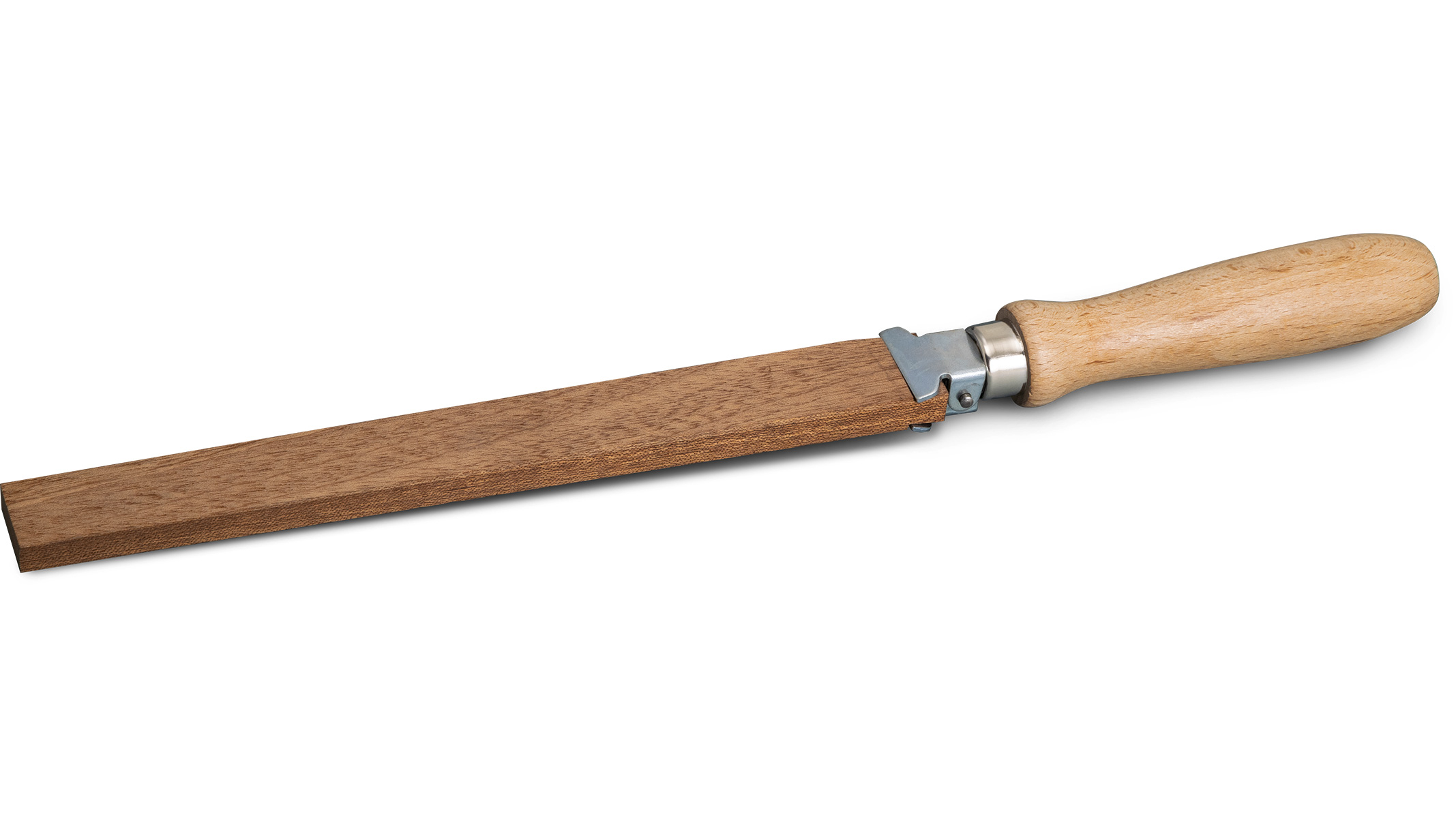 Support bande d'émeri en bois, pour bandes abrasives remplaçables, plat, longueur 345 mm
