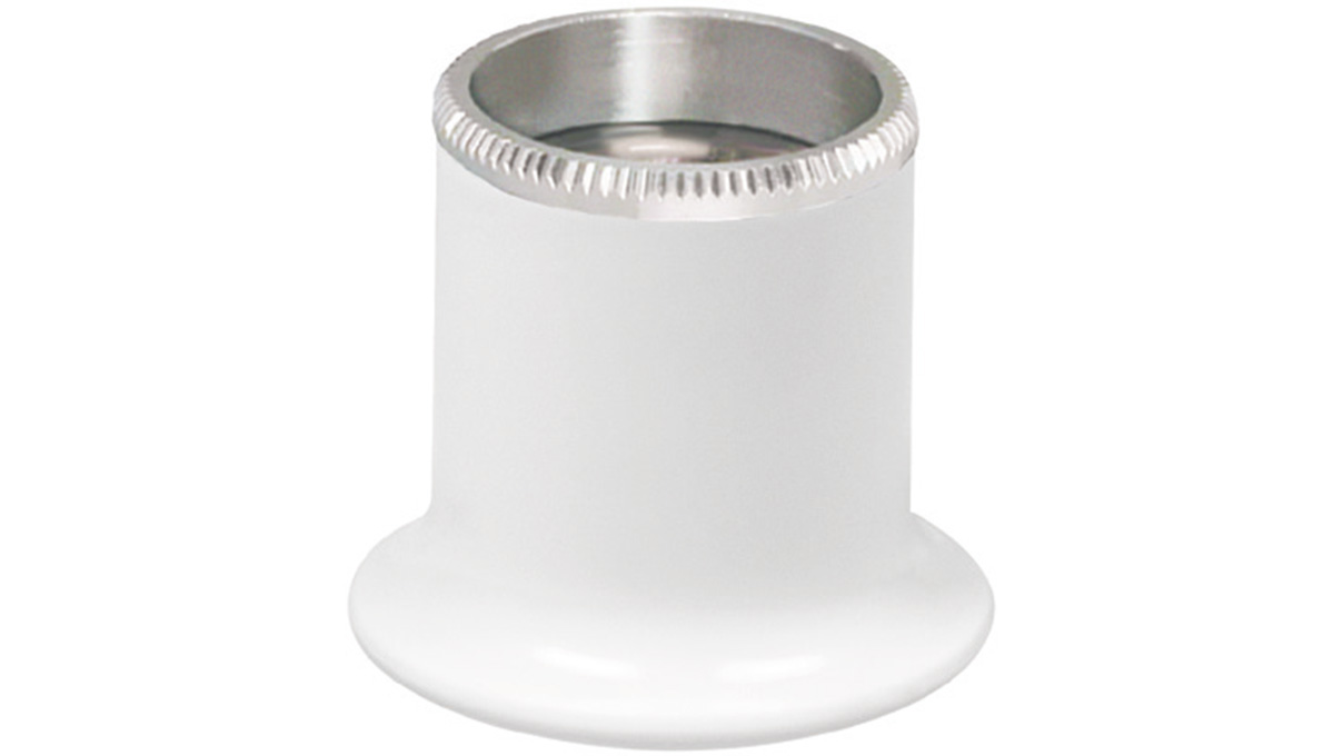 Bergeon 2611-B-4 Loupe d'horloger, plastique, blanc, grossissement 2,5x