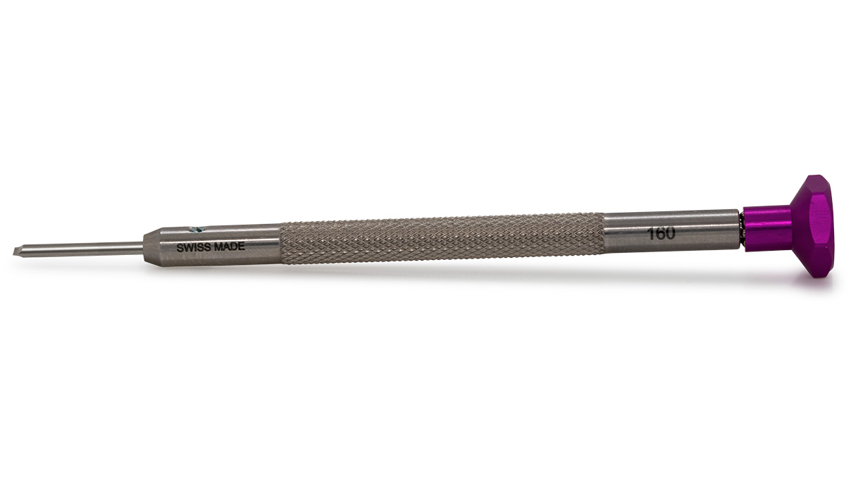 Ergo Tounevis, Fente (T), 1,6 mm, Violet, Acier inoxydable