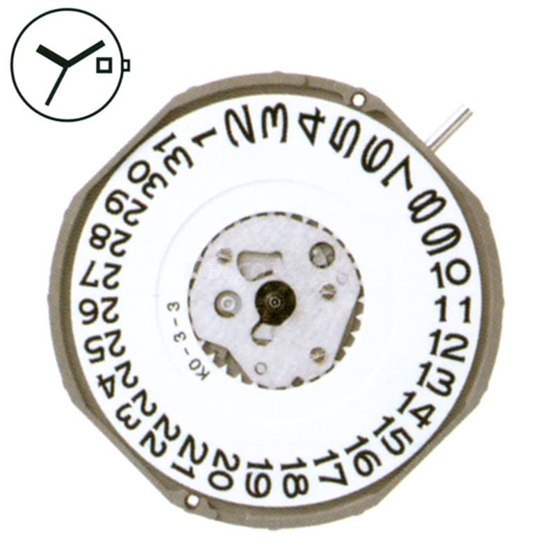 Mvt. Miyota 2415 13 1/2''' SC DATE6  Quartz (377)