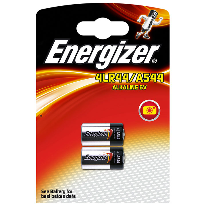 Energizer 2 Pile dans un blister A544 6 volt Alkaline 4LR44/V4034PX