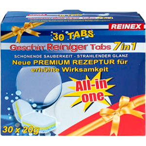 Reinex onglets du nettoyant à vaisselle