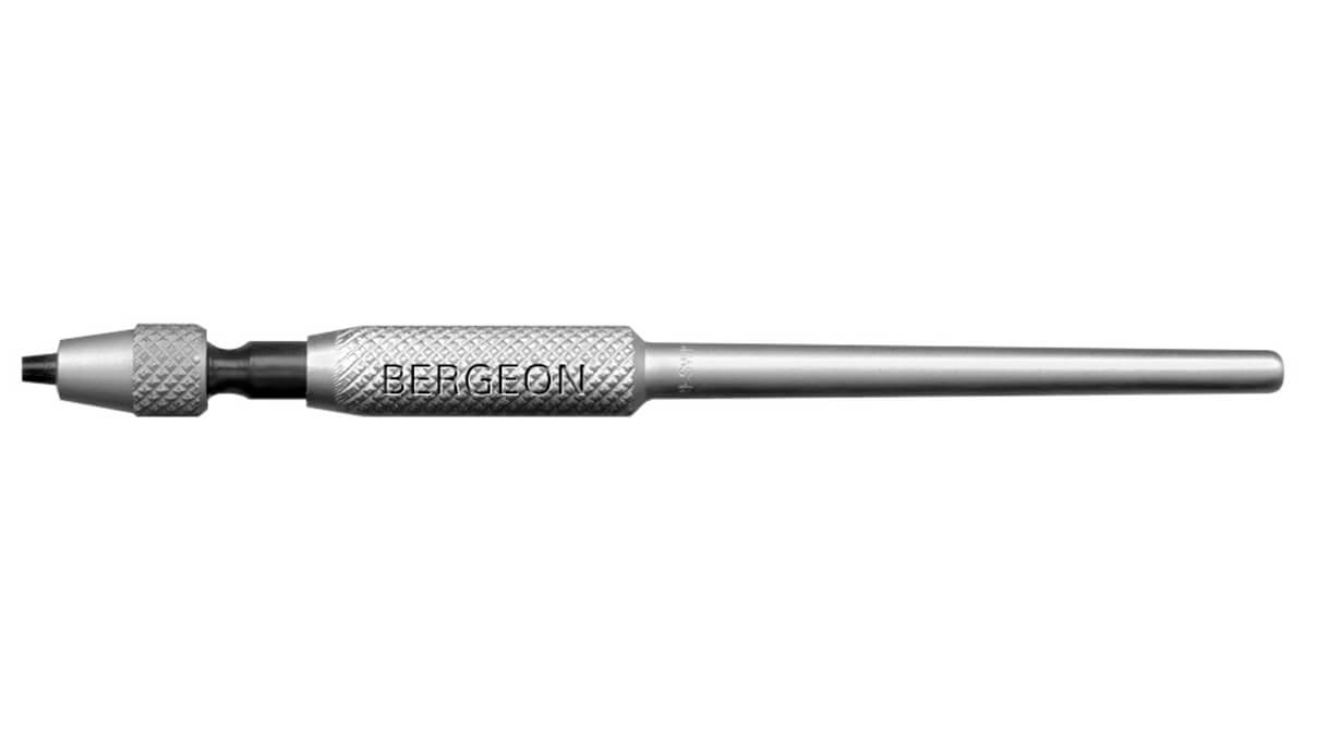 Bergeon 30021-1 mandrin, ouverture 0 - 0,5 mm, length 80 mm