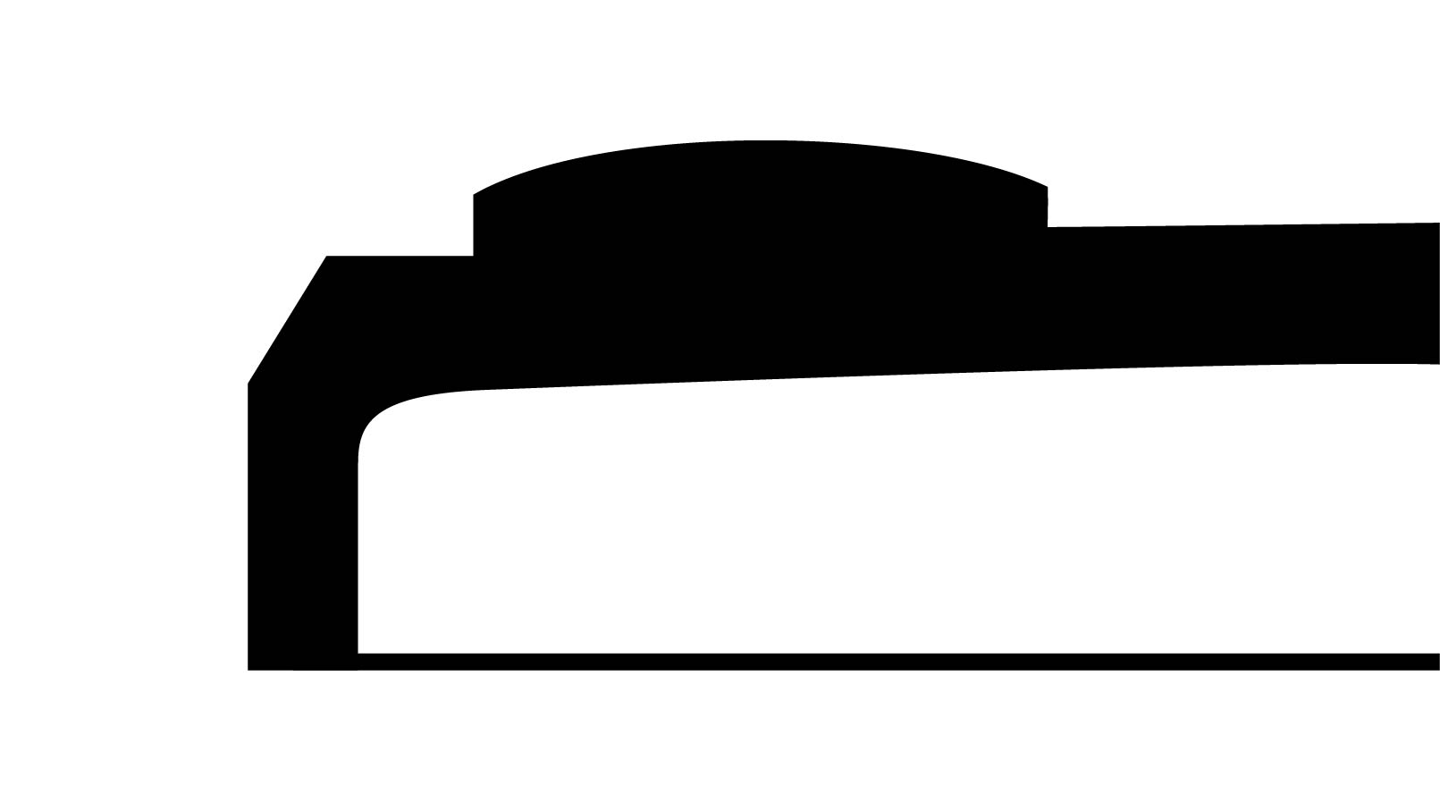 Verre à renverser avec loupe Cyclop 111, réplique, en plastique, Ø 29,3/28,4 mm, H 2,6 mm