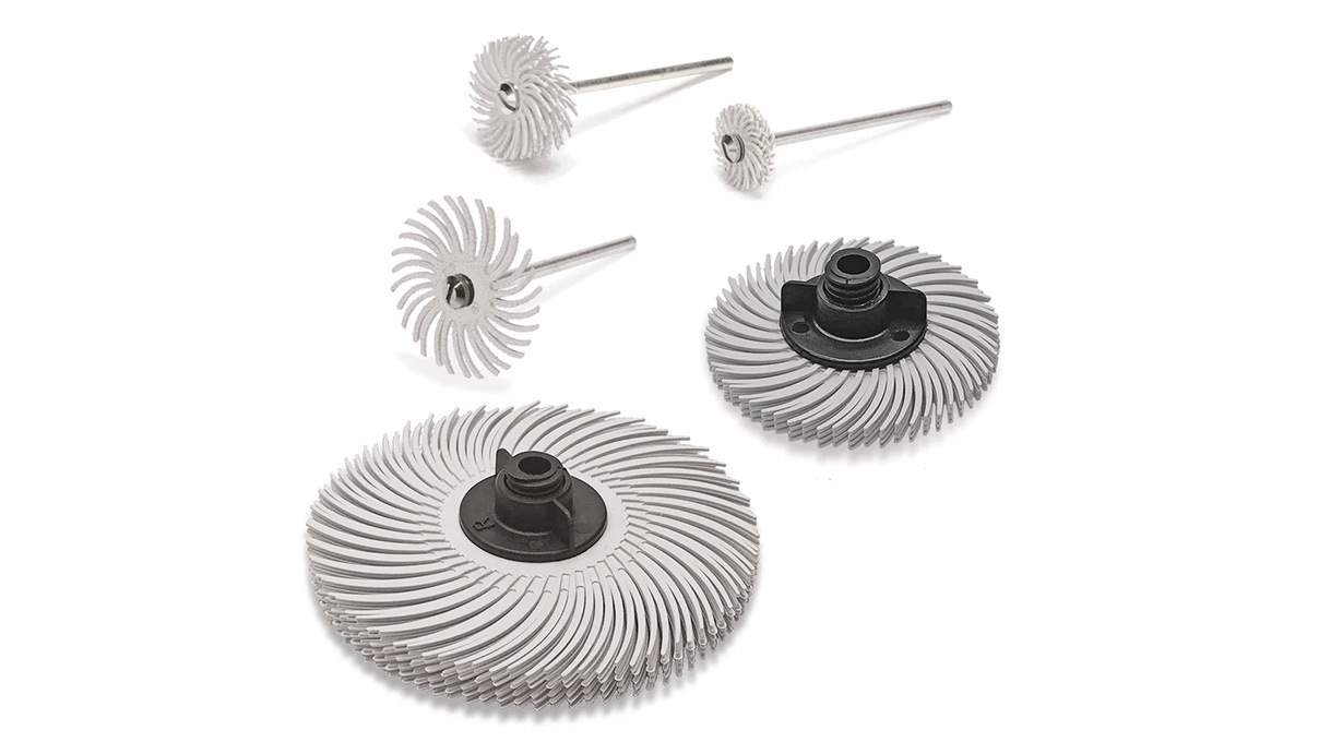 Jooltool Set de brosses radiales, souples, à utiliser avec un produit de polissage, Ø 14 - 75 mm, 5 pièces