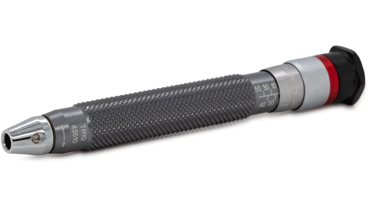 Tournevis Petitpierre TR-20, réglage 5 - 55 mNm, pour douilles de réduction