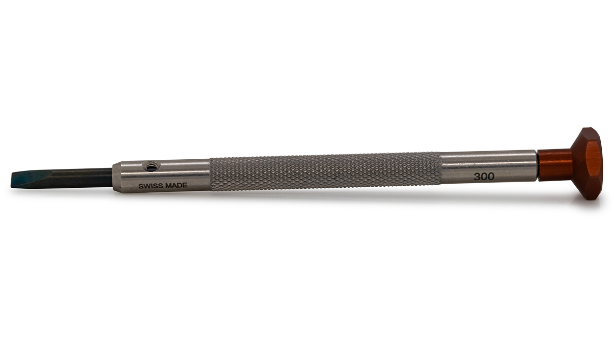 Ergo Tounevis, Fente (V), 3 mm, Brun, Acier inoxydable