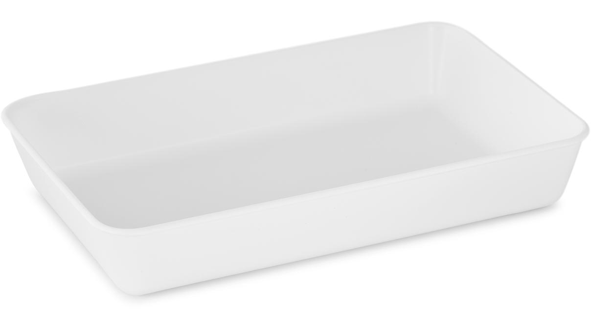 Bac empilable et bac de travail, 175 x 100 x 34 mm, blanc