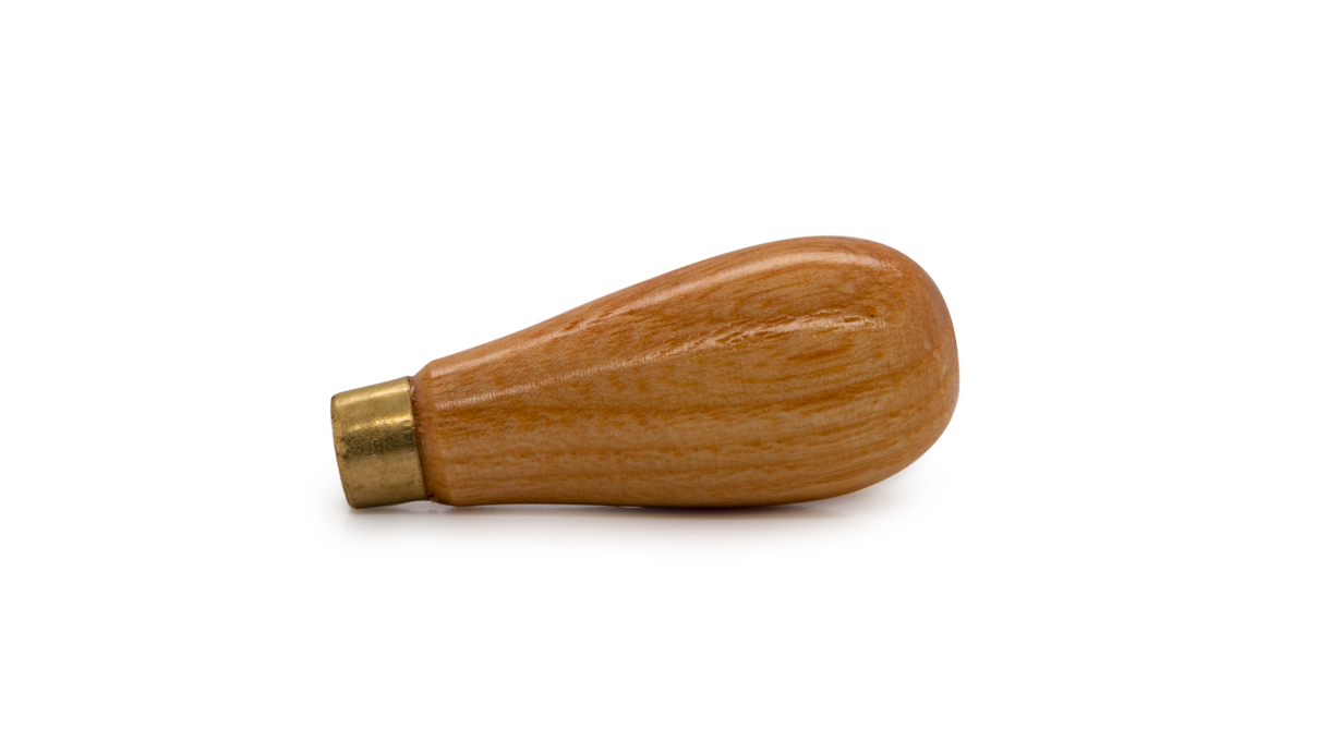 Bergeon 1439-4-15 manche à burin, laqué, forme de poire, Ø 15 mm, longueur 40 mm
