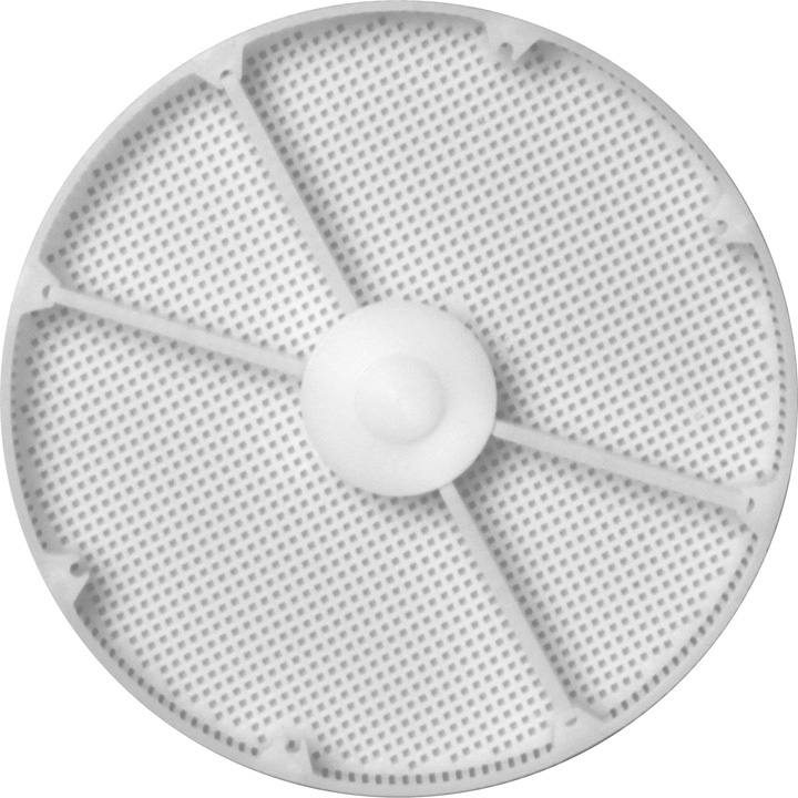 Panier en plastique, hauteur 8 mm (hauteur intérieure 6,5 mm), Ø 80 mm, avec 4 cloisons, N° 15930 pour ACS900