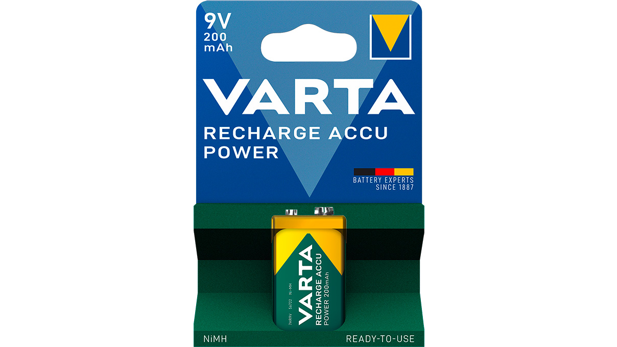 Varta 9V bloc Recharge Accu Power 200 mAh