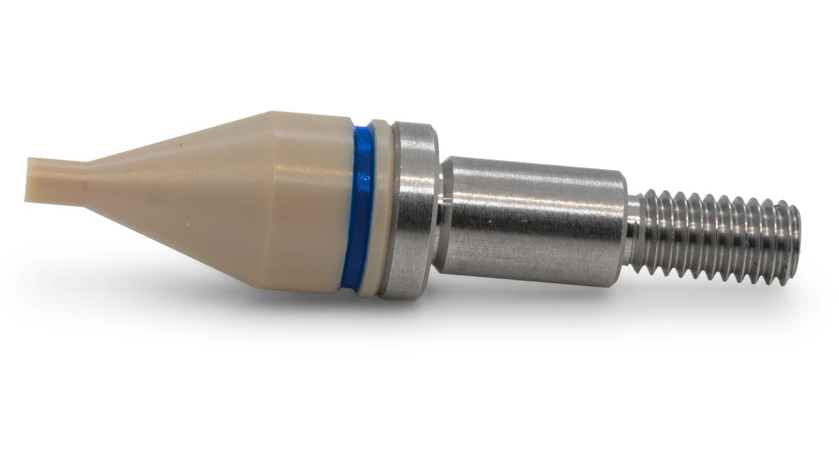 Bergeon 6935-TPL150 Einsatz, blau, ungebohrt,  ØA 1.5 mm, für Peek-Zeiger